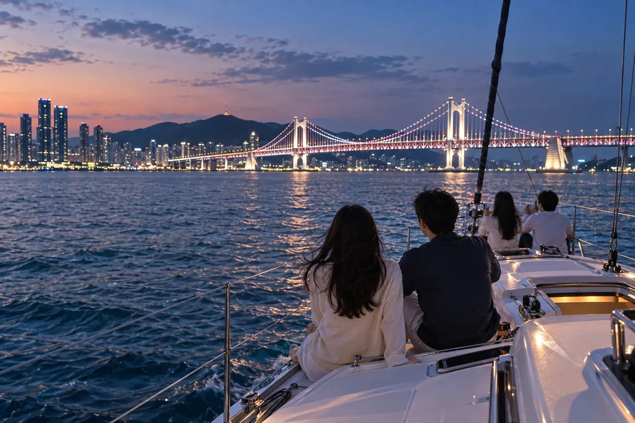YachtHolic Busan yacht tour · AI image