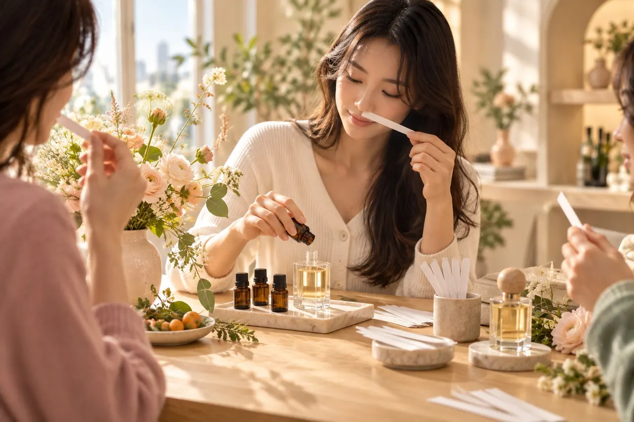 Crea tu perfume en .NOTE Gangnam · Imagen IA