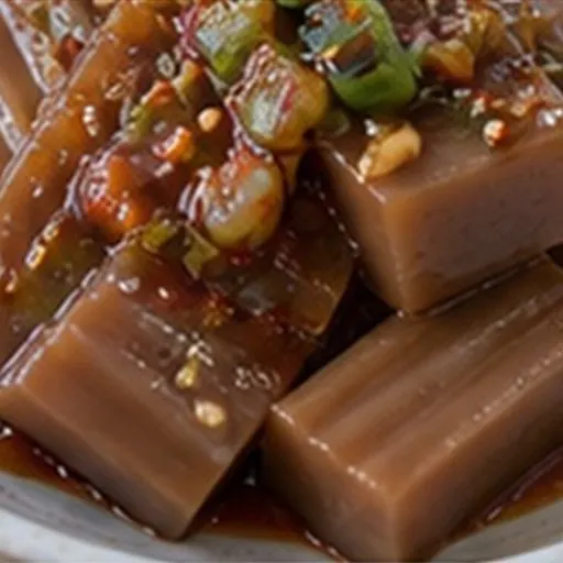 Korean-style serving of Acorn jelly