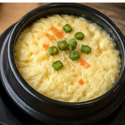 Korean-style serving of Steamed egg