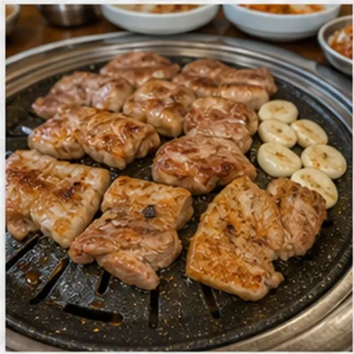 Korean-style serving of Pork neck