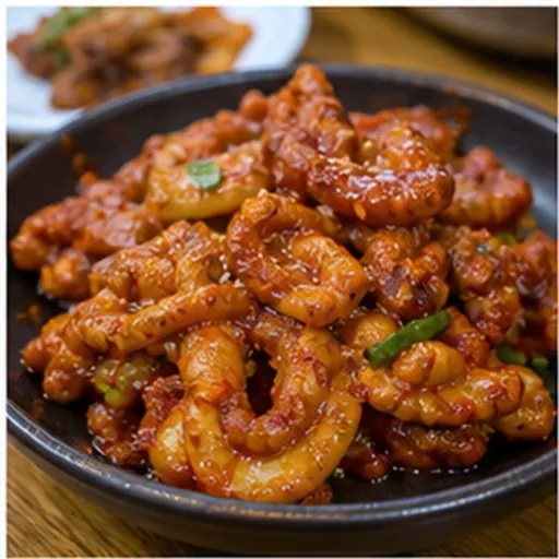 한국식으로 차린 오돌뼈