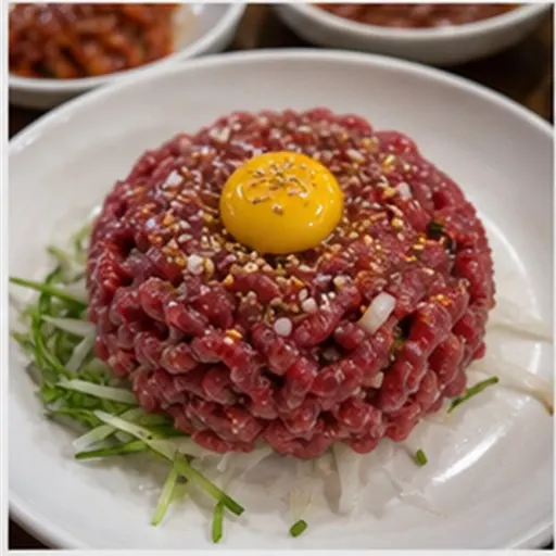 한국식으로 차린 육회
