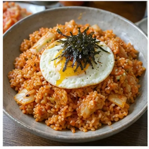 Korean-style serving of Kimchi fried rice