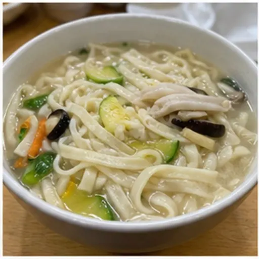 Korean-style serving of Kalguksu