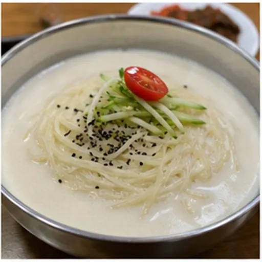Korean-style serving of Kongguksu