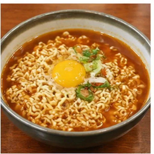 Korean-style serving of Ramyeon
