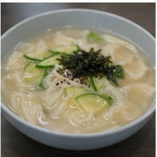 Korean-style serving of Sujebi