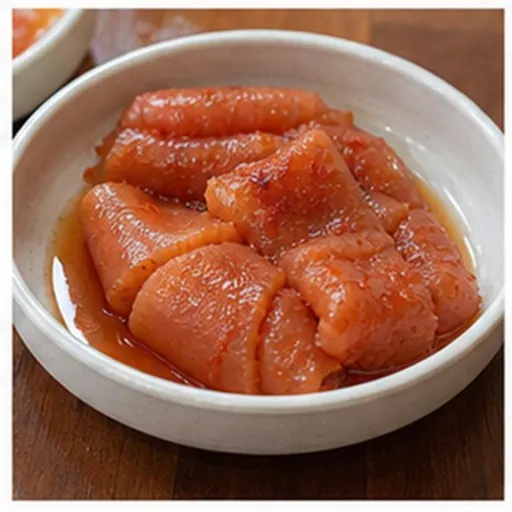 Korean-style serving of Salted pollack roe