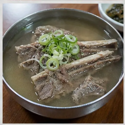 Korean-style serving of Galbitang