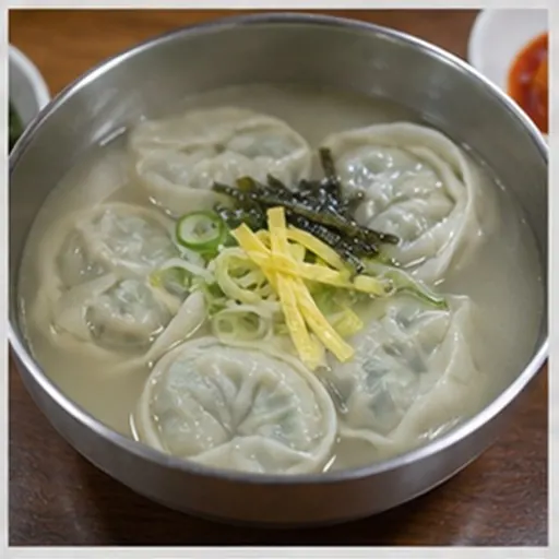 Korean-style serving of Mandu-guk