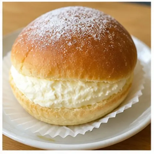 Korean-style serving of Cream bread