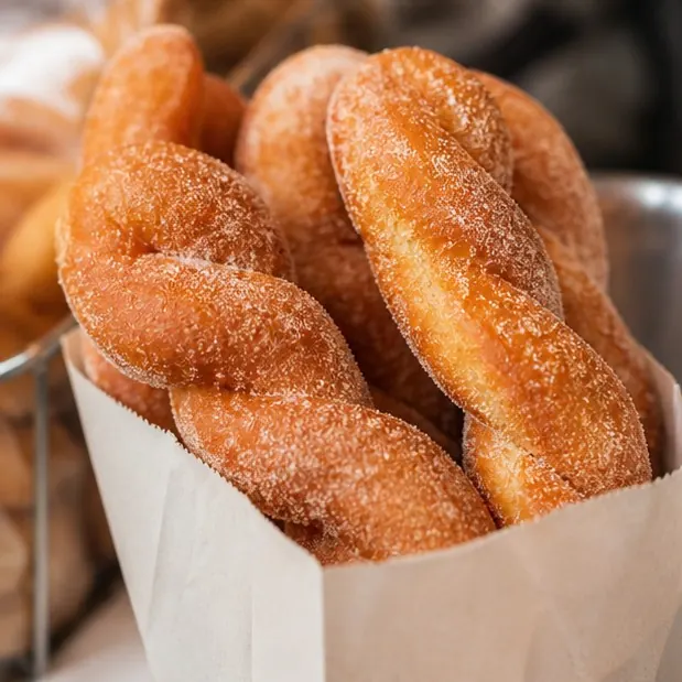Rosquilla trenzada (Kkwabaegi)
