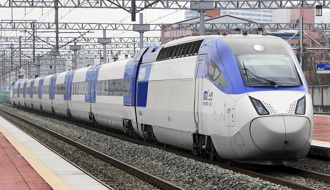 A KTX-Sancheon high-speed train
